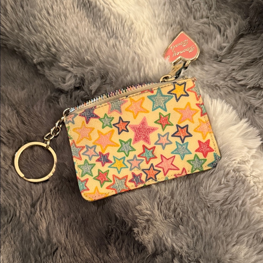 DOONEY & BURKE Colorful Star Pattern Coin Purse Wallet Y2K